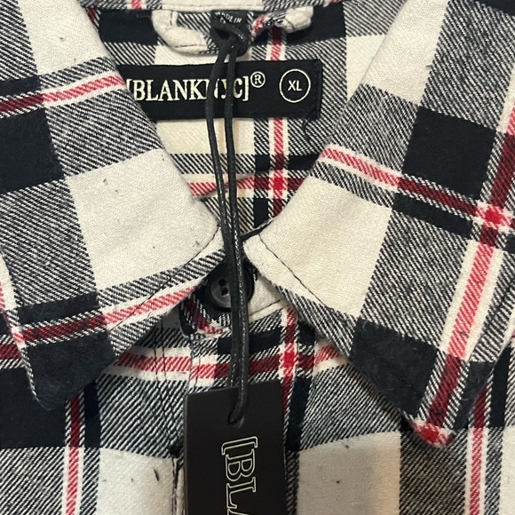 BLANK NYC BLANKNYC XL DOUBLE DARE FLANNEL SHIRT SHACKET WOMEN’S TOP SHIRT  #349 - Picture 7 of 9